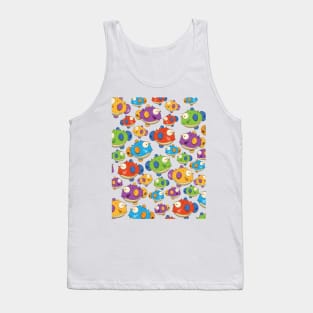 Cute Puffer fish Pattern Tank Top